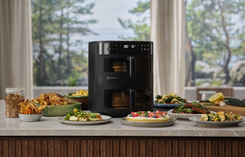 S duální horkovzdušnou fritézou Electrolux připravíte celou večeři najednou